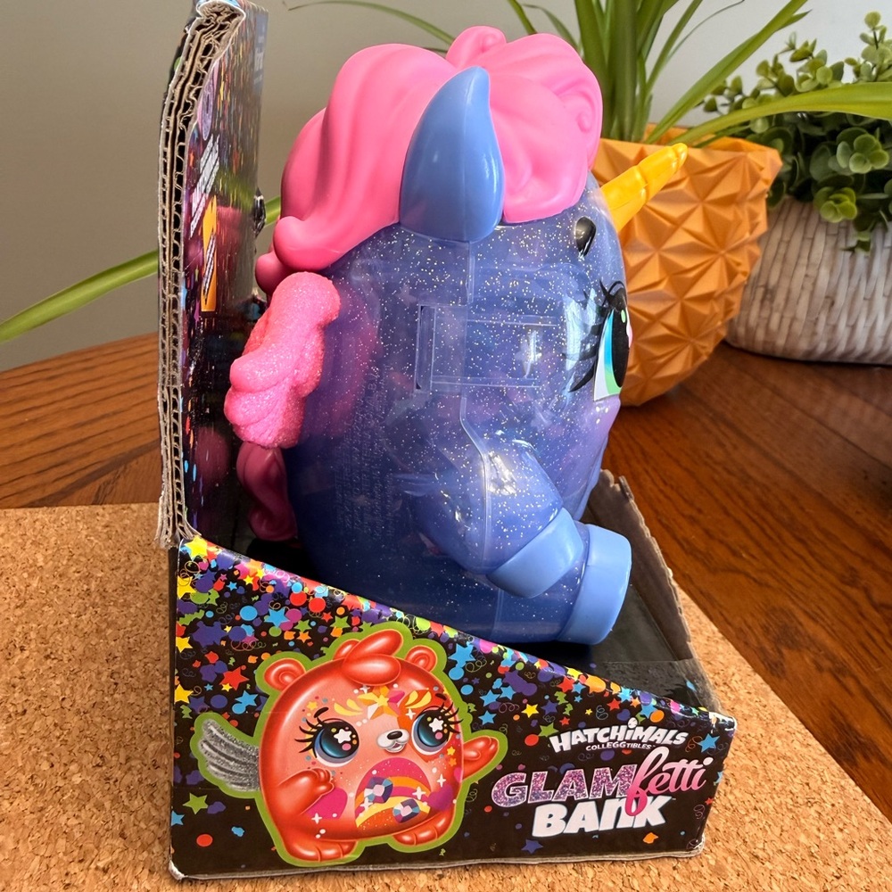 NEW Hatchimals CollEGGtibles Unikeet Glamfetti Exclusive Bank Collectible - Picture 3 of 12